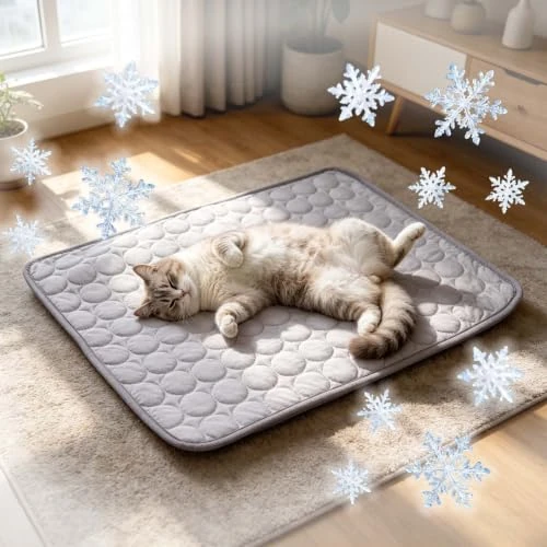 Offerta a tempo: Tappetino Refrigerante Cane Gatti Lavabile Durevole E Antigraffio Tappeto Refrigerante Per Cani Gatti, Tappetino Rinfrescante Caldo Estate Per Animali Di Piccola Media Grande Interni Esterni - 0.00% da 19.99 € a 19.99 €