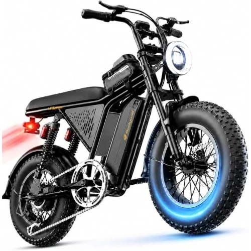 Offerta a tempo: Bodywel E Bike Mountainbike 25 KM/H, M16Pro 16x4.0 Zoll Fat Mountain Electric Bikes, Batteria 48V 15Ah, Motore 250W, Autonomia 80km (PAS), Display LED da 4.0”, E Fatbike e Elektro Fahrrad - 0.00% da 919.99 € a 919.99 €