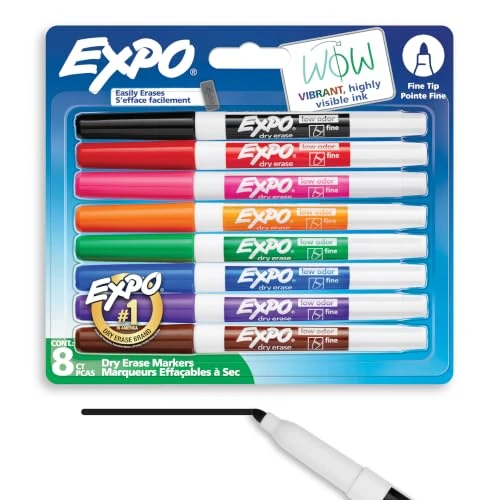 Oferta limitada: Expo Rotuladores pizarra blanca | punta fina | colores surtidos | paquete de 8 de 10.29 € a 10.29 € (ahorro 0.00%)
