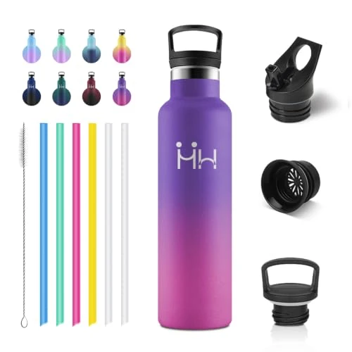Offre limitée : Gourde Isotherme 750ml, Gourde Inox avec Paille, Bouteille Isotherme en Acier Inoxydable, Bouteille d'eau sans BPA, Gourde Reutilisable pour l'École, Bureau, Extérieur, Camping, Yoga, Alpinisme de 12.99 € à 12.99 € (0.00% de remise)