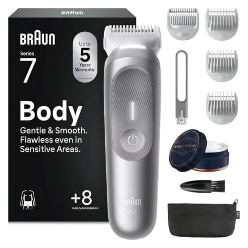 Offerta a tempo: Braun Rifinitore Corpo Series 7 BG7556 + King C Gillette Balsamo Da Barba - 38% da 119.99 € a 74.99 €