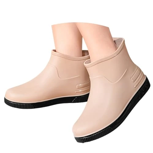 Offerta a tempo: Generico Scarponi Uomo, Stivali da pioggia corti per Donna Uomo di gomma, impermeabili, antiscivolo, traspiranti, con gambo largo, comodi stivali giardino per giardinaggio, agricoltura - 0.00% da 19.99 € a 19.99 €