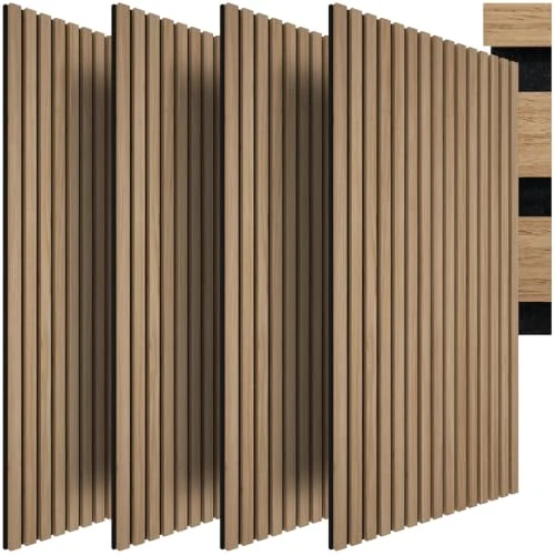 Oferta limitada: tectake® Paneles Acústicos 110X50 Cm, Madera Auténtica, Fieltro, 3D | Diseño 3D, fieltro fonoabsorbente, cortables a medida, instalación fácil con pegamento o tornillos, Decorativos, roble de 69.90 € a 69.90 € (ahorro 0.00%)
