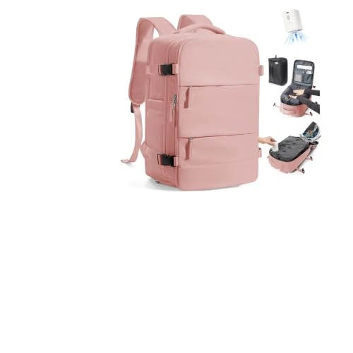 Limited-time offer: SZLX Vacuum Backpack Travel Bag with Pump, New Ryanair Cabin Size Bag 40x30x20 Backpack Wizz air, Travel Backpack Cabin Size Women Men Carry On Casual Daypack Fit 14 Inch Laptop with Shoes Compartment from 49.99 £ to 49.99 £ (save 0.00