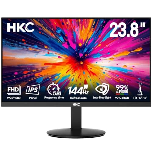 Offre limitée : HKC 24 Pouces Écran Gaming IPS 144Hz Full HD,1080p,5ms GTG,VESA, Noir de 109.99 € à 109.99 € (0.00% de remise)