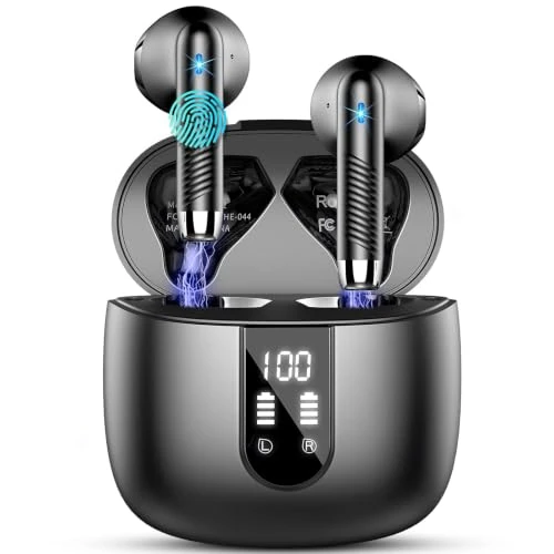 Offerta a tempo: Drsaec Cuffie Bluetooth 5.4, 2026 Nuovo 6D Stereo Auricolari Bluetooth - 75% da 89.99 € a 22.79 €