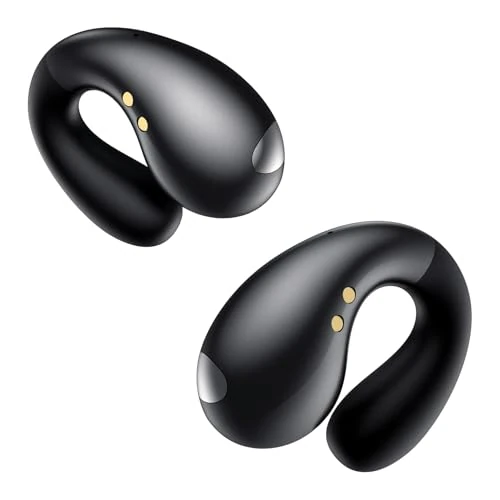 Offerta a tempo: Boytond Cuffie Bluetooth 6.1 - Sports Wireless Auricolari Clip Orecchio Elegante Auricolari ad Alte Prestazioni per Gli Amanti Degli Sport All'aperto con Caso di Ricarica,USB-C, IPX7 - Carbonio Nero - 76% da 129.99 € a 31.34 €