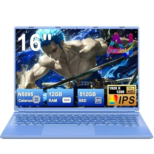 Offerta a tempo: NOTODD PC Portatile Laptop 16 Pollici Notebook Blu Win 11 Pro | Portatile 12+512GB 1TB SSD Espansione丨Supporto 5G WIFI丨Ventola di Raffreddamento丨1920 * 1200 2K Schermo Doppio - 72% da 999.00 € a 279.99 €