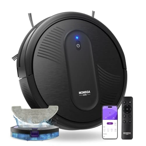 Zeitlich begrenztes Angebot: MONSGA Saugroboter mit Wischfunktion, 5000 Pa Saugkraft, 140 Min.Laufzeit von 179.99 € auf 115.99 € (36% Rabatt)