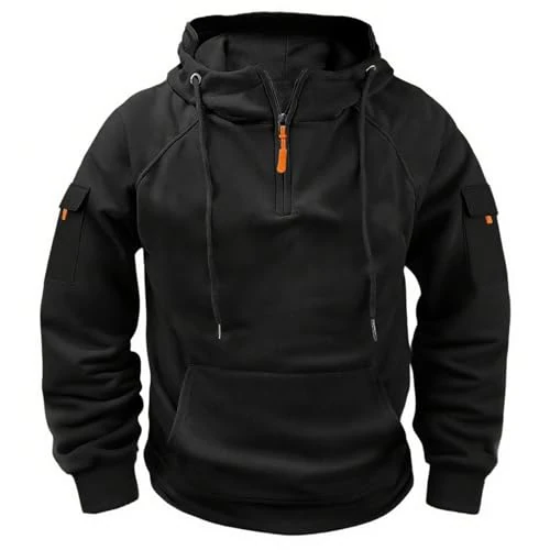 Offerta a tempo: Felpa Uomo Con Cappuccio - Cerniera Tinta Unita Da Uomo Felpe Con Tasche E Polsini Elastici Leggera E Funzionale Maglia Semplice Elegante Classici Maglie Casual Pullover Sportiva Hoodie Autunno - 0.00% da 8.98 € a 8.98 €