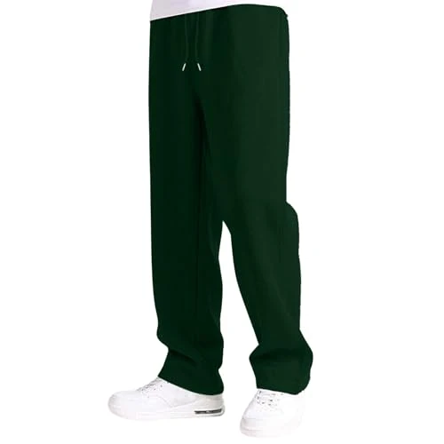 Offerta a tempo: Pantaloni Tuta Uomo,Pantaloni Tuta Uomo Sportivi Baggy Jogger Palestra Ginnastica Sportwear Tasche Coulisse Casual Fitness Versatile, per Il Tempo Libero Pantalone Larghi per Running Sport Verde L - 0.00% da 23.98 € a 23.98 €