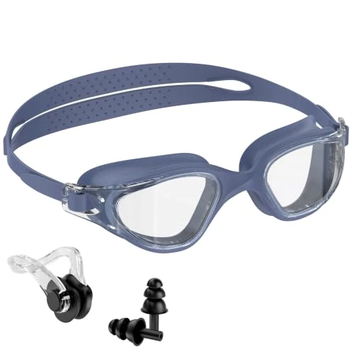 Zeitlich begrenztes Angebot: Seaflar Schwimmbrille Erwachsene Anti-Beschlag, Nasenklammer & OhrstöPsel | UV-Schutz, Leckdichtes Design, Angenehm zu tragen, Hd Kristallklare Sicht, Perfekt FüR Hallenbad & Freibad-Blue gray von 15.99 € auf 15.99 € (0.00% Ra