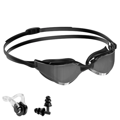 Offerta a tempo: Seaflar Occhialini Nuoto Polarizzati, Pinza Nasale Tappi Per Le Orecchie | Protezione Dai Raggi UV400, Anti-Appannamento, Fascia In Silicone Regolabile, Occhiali Piscina Adulti E Adolescenti - 14% da 20.99 € a 17.99 €