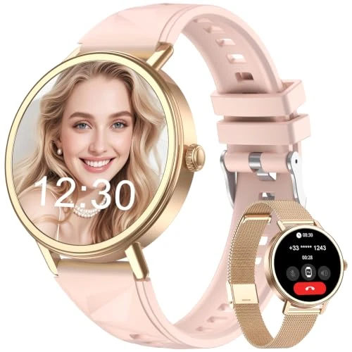 Offre limitée : Blackview Montre connectée pour femme, passer et répondre aux appels, montre connectée fitness avec 1,26" HD 112+ Sport/SpO2/surveillance du sommeil/cardiofréquencemètre pour Android iOS de 199.99 € à 199.99 € (0.00% de remise)