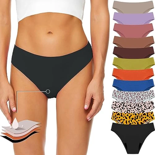 Offerta a tempo: Costume Mestruale Donna Bikini, Costumi Assorbenti a Vita Alta per Ciclo Costume Mestruale per Ragazza e Adolescenti a Prova di Perdite Pantaloni da Nuoto Il Periodo Mutande Mestruali Basic Slip - 0.00% da 6.98 € a 6.98 €