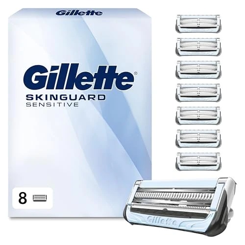Offerta a tempo: Gillette Skinguard 8 Lamette di Ricambio per Rasoio Barba Pelli Sensibili - 25% da 30.65 € a 22.99 €