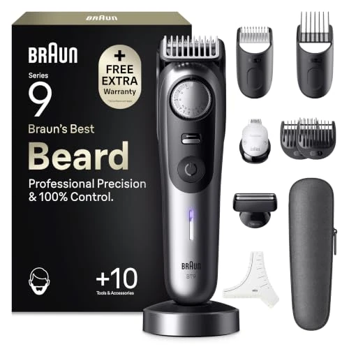 Limited-time offer: Braun Beard Trimmer Series 9, +11 Barbering Tools, 52 Lengths, ProBlade, BT9545n from 131.99 £ to 131.99 £ (save 0.00%)