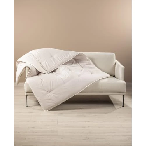 Offerta a tempo: Caleffi - Plaid Scaldotto Coperta Divano 130x170, Sabbia, Made in Italy - 0.00% da 44.99 € a 44.99 €