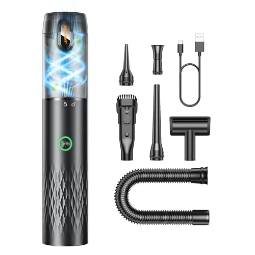 Oferta limitada: SEALIGHT Aspirador de Mano, 29000PA Aspiradora de Coche, 4 en 1 Aspirador Coche con 40 Minutos Duración Batería, Motor Sin Escobillas, 2 Niveles, Mini Aspiradora para Pelo de Mascotas, Coche, Hogar de 59.99 € a 34.19 € (ahorro 43%)