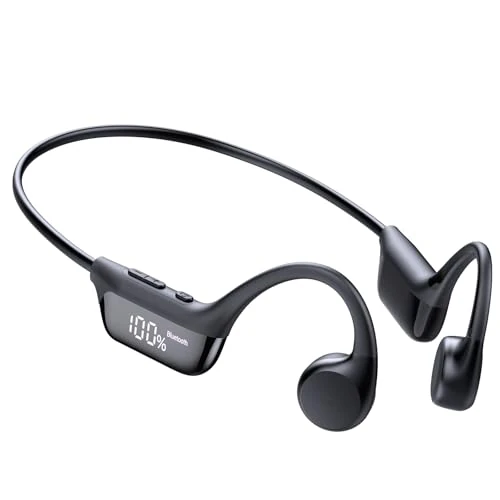 Offerta a tempo: Cuffie Conduzione Ossea Bluetooth 6.0 Cuffie Open Ear Wireless Auricolari - 72% da 129.99 € a 36.99 €