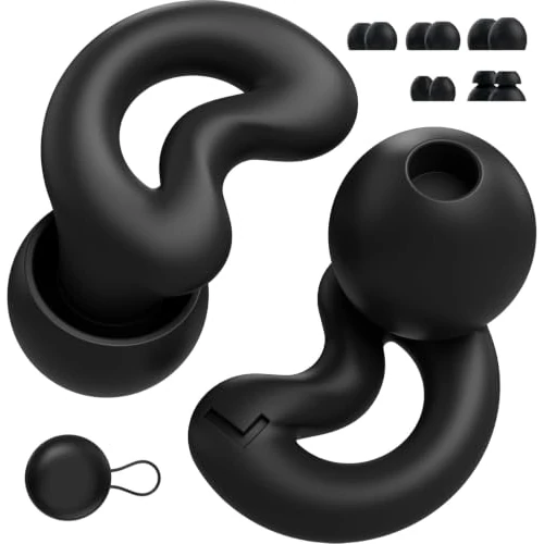 Offerta a tempo: Tappi per le orecchie per dormire, tappi auricolari riutilizzabili in silicone per dormitori laterali, riduzione del rumore fino a 40 dB, con 5 opzioni di embout per russare e rumori notturni - 0.00% da 21.99 € a 21.99 €