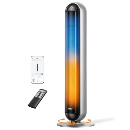 Offerta a tempo: DREO Termoventilatore a Torre Smart 2 in 1, 2000W, Silenzioso 25 dB | 9 m/s, 17 Livelli, 6 Modalità, Oscillazione 120° - 0.00% da 229.99 € a 229.99 €