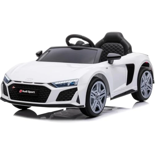 Offre limitée : Baroni Home Voiture Électrique pour Enfants Audi R8 Sport, 12V avec MP3, Voiture Télécommandée Full Optional, Siège en Similicuir, Portes Ouvrantes, Vitesse 3-5 km/h, avec Télécommande, Blanc de 139.99 € à 139.99 € (0.00% de remise)