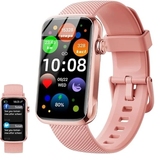 Offerta a tempo: 2026 Smartwatch Uomo Donna, 100+ Sportive Fitness Tracker con Sonno Contapassi Cardiofrequenzimetro, HD 1.47" Smartwatch con Effettua/Risposta Chiamate, Impermeabil IP68 Smart Watch per Android/iOS - 71% da 89.99 € a 25.99 €