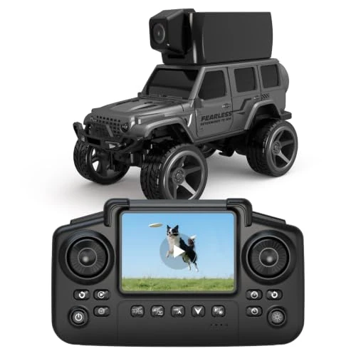 Offerta a tempo: Mini Auto RC FPV 1:64 con Telecamera,Auto Telecomandata con Telecomando con Schermo LCD e Video in Tempo Reale,Telecamera Magnetica Regolabile,Controllo App,2 Velocità,Regali per ragazzi e ragazze - 38% da 89.99 € a 55.55 €