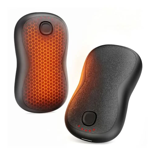 Offre limitée : Chauffe Main Rechargeable 2-en-1,Chauffage Rapide en 3 Secondes | 5 Niveaux de Chaleur,12H Longue Chaleur,Chaufferette Main Reutilisablepour Camping, Golf, Extérieur, Cadeau de 10.99 € à 10.44 € (5% de remise)