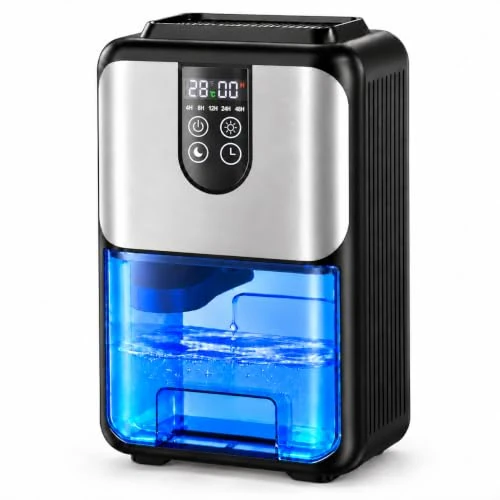 Oferta limitada: Deshumidificador anticondensación y humedad, 1800 ml, modo de suspensión silenciosa, parada automática, temporizador de 4 a 48 horas, indicador de temperatura para dormitorio de 79.99 € a 79.99 € (ahorro 0.00%)