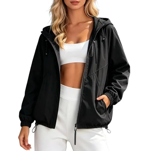Offerta a tempo: Giacca Impermeabile Donna Leggera Impermeabile Snello e Pratico da Spostare - 0.00% da 18.98 € a 18.98 €