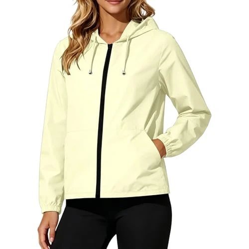 Offerta a tempo: Giacca Impermeabile Donna Impermeabile Leggera Snello e Pratico da Spostare - 0.00% da 21.98 € a 21.98 €