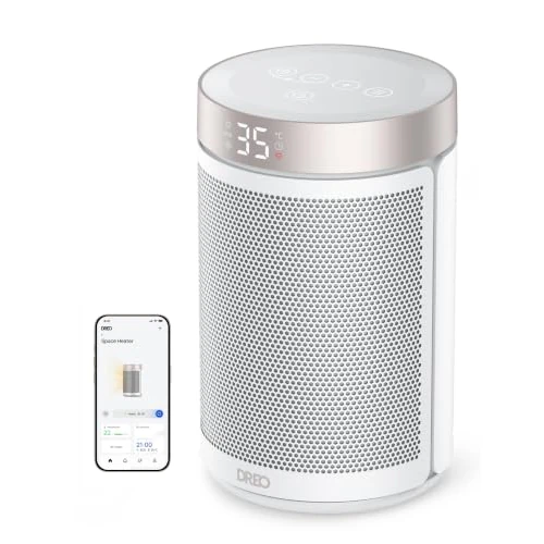 Limited-time offer: DREO Smart Electric Heater, 1500W Energy Efficient Space Silent Room Heater | Portable Ceramic Fan Heaters, 3 Modes 12H Timer, Overheat & Tip Over Protection, Works with Alexa(No Remote Control) from 59.99 £ to 59.99 £ (save 0.00%)