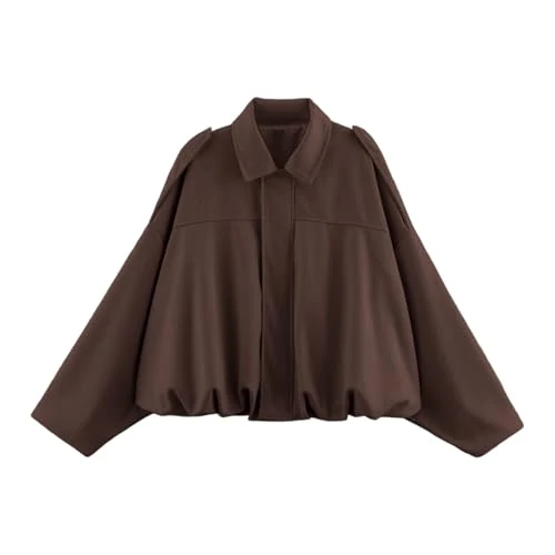 Offerta a tempo: Bomber Donna Corto, Giacca Donna in Finta Pelle Scamosciata con Risvolto e Zip Softshell in Finta Pelle Giacche Primavera Inverno Mezza Stagione Camoscio Leggero Giacca Maniche Lunghe Moda 2026 - 0.00% da 36.98 € a 36.98 €