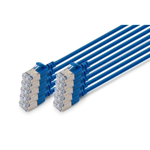 Tijdelijke aanbieding: DIGITUS LAN-kabel Cat 6A – 0,5 m – 10 stuks – Slim – F/FTP – Blauw | 10 Gbit/s – Afgeschermd – PoE+ – AWG 32/7 – LSZH – RJ45-netwerkkabel – Compatibel met Cat 6 en Cat 7 van 20.65 € naar 20.65 € (0.00% korting)