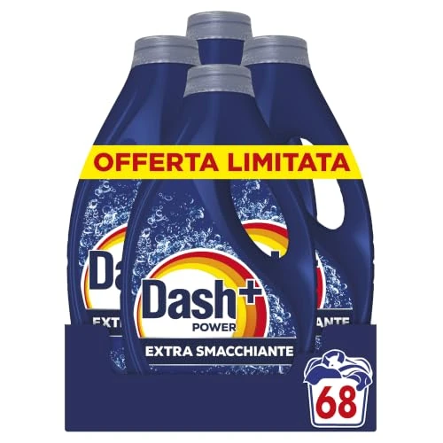 Offerta a tempo: Dash Power+ Extra Smacchiante, Detersivo Lavatrice, 68 Lavaggi. - 58% da 35.99 € a 14.99 €