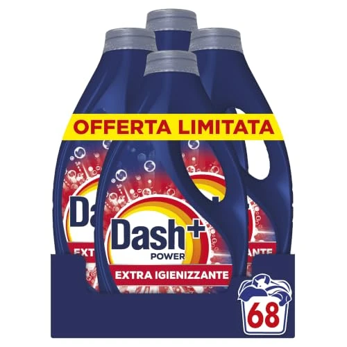 Offerta a tempo: Dash Power+ Extra Igienizzante, Detersivo Lavatrice, 68 Lavaggi. - 42% da 35.99 € a 20.99 €
