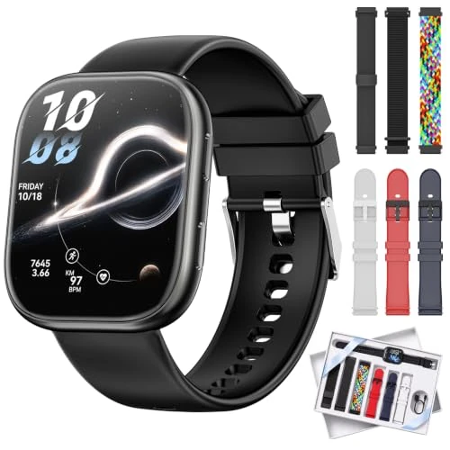 Zeitlich begrenztes Angebot: Mingtawn SMARTWatch Damen Herren, Fitness Tracker mit SpO2 Pulsmesser Schlafmonitor Schrittzähler1.83 HD Fitnessuhr mit Telefonfunktion,IT ES von 159.00 € auf 159.00 € (0.00% Rabatt)
