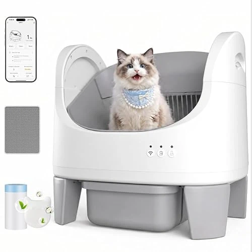 Zeitlich begrenztes Angebot: Selbstreinigendes Katzenklo offenes APPSteuerung Einklemmschutz für Katzen von 199.99 € auf 199.99 € (0.00% Rabatt)