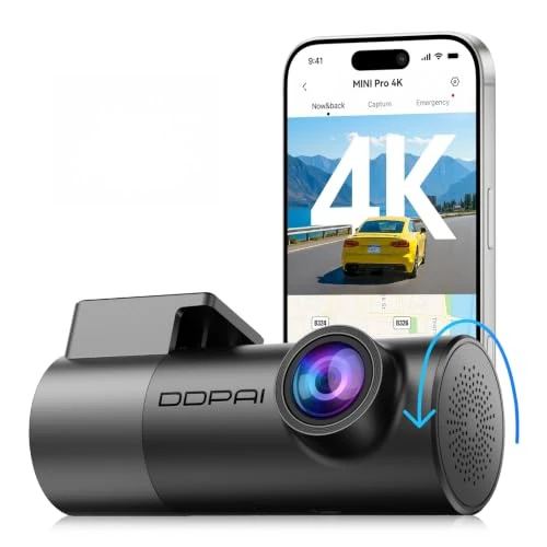 Offerta a tempo: DDPAI MINI Pro 4K Dash Cam Auto, Camera 2160P, Ruotabile a 360°, 5.8G WiFi6 - 0.00% da 79.99 € a 79.99 €