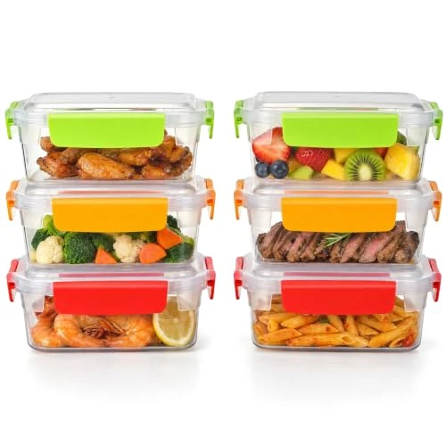 Zeitlich begrenztes Angebot: AiQInu 6er Set Rechteckig Frischhaltedosen 750ml | Frischhaltedosen Mit Deckel Leckagesicher Dichtheit Stapelbar Meal Prep SpüLmaschinen Mikrowellenfest Aufbewahrung Gefrieren von 20.99 € auf 20.99 € (0.00% Rabatt)