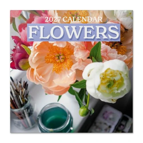 Offerta a tempo: Grupo Erik Calendario 2027 da Muro Fiori - Calendario da Parete 30x30 cm - 20% da 9.95 € a 7.99 €