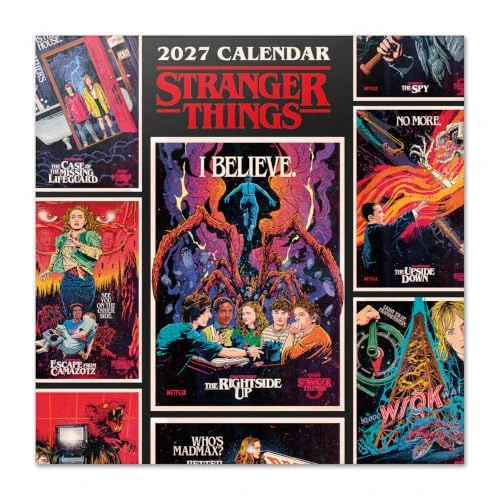 Offerta a tempo: Grupo Erik Stranger Things Calendario 2027 da Muro - Calendario da Parete - 0.00% da 10.90 € a 10.90 €