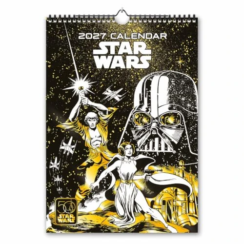 Oferta limitowana: Grupo Erik Star Wars A3 Wall Calendar 2027 UK - Gifts, 50th SW Merchandise z 55.95 zł na 55.95 zł (oszczędź 0.00%)