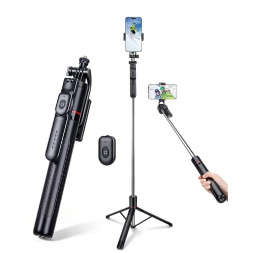 Offerta a tempo: Alyvisun Treppiede Smartphone & Bastone Selfie, 170cm Telescopico Portatile - 0.00% da 14.97 € a 14.97 €