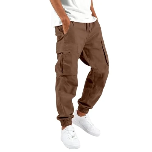 Offerta a tempo: Generico Pantaloni Cargo Uomo, Pantaloni da Lavoro Uomo Elasticità Tattici Militari Traspiranti Asciugatura Rapida Pants Leggeri Multi Tasche Resistente Morbida Pantalone - 0.00% da 25.99 € a 25.99 €