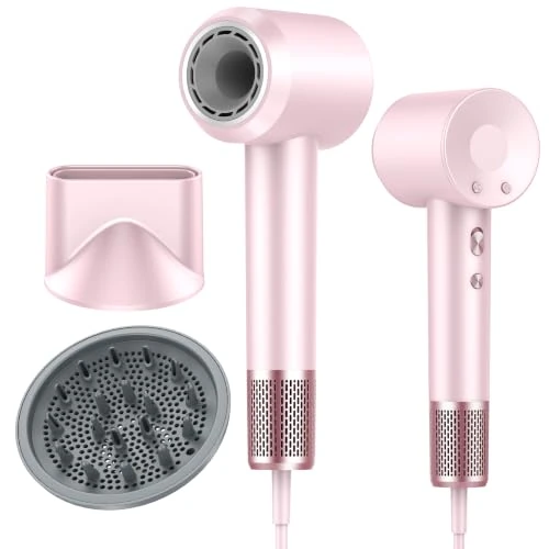Offerta a tempo: Asciugacapelli Professionale Ionico, Phon Capelli 160.000 giri/min, Asciugatura Rapida, Protegge il Cuoio Capelluto, Leggero e Silenzioso, con Diffusore e Beccuccio Magnetici - 65% da 169.99 € a 59.99 €