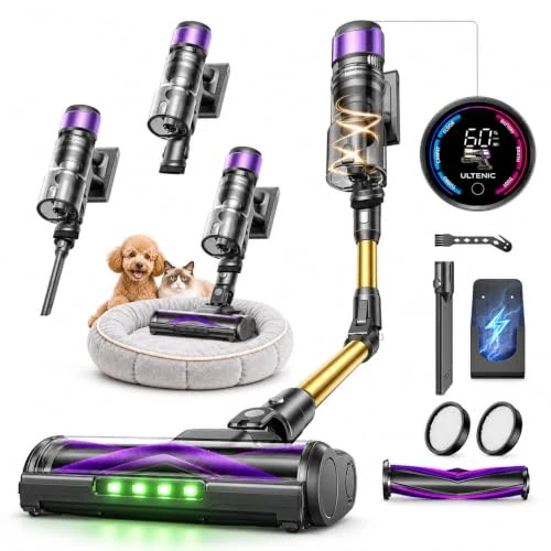 Offre limitée : Ultenic Aspirateur Balai sans Fil autoportant 55 kPa pour Poils d'animaux de 179.99 € à 179.99 € (0.00% de remise)