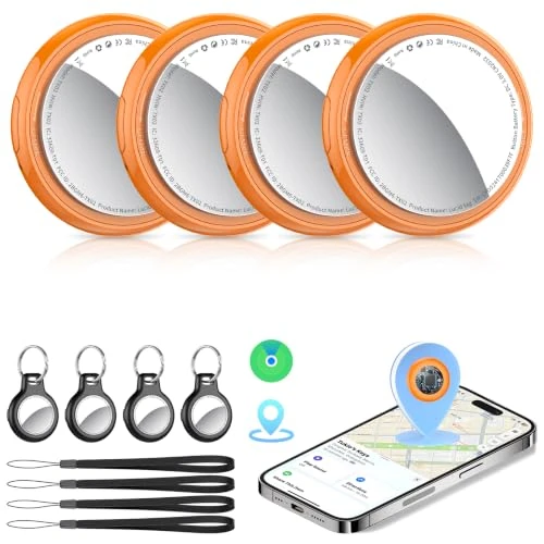 Offerta a tempo: Tukio Smart Air Localizzatore Tag 4 Pezzi, Supporto Apple Dov'è (solo iOS) | Bluetooth Trova Oggetti, Batteria Sostituibile, Smart Finder Tracker per Chiavi Bagaglio Portafoglio Bicicletta Zaino Borsa - 44% da 39.99 € a 22.55 €